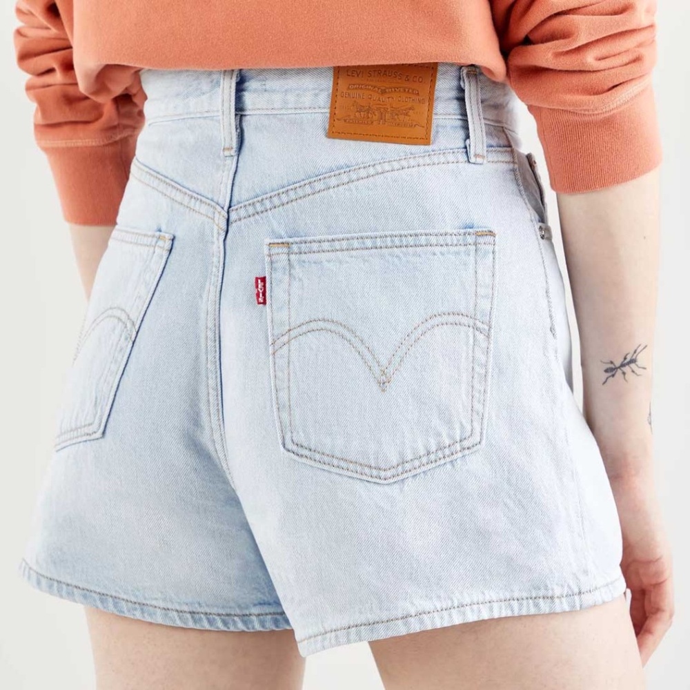 Levi's Light Wash Denim Jean Shorts